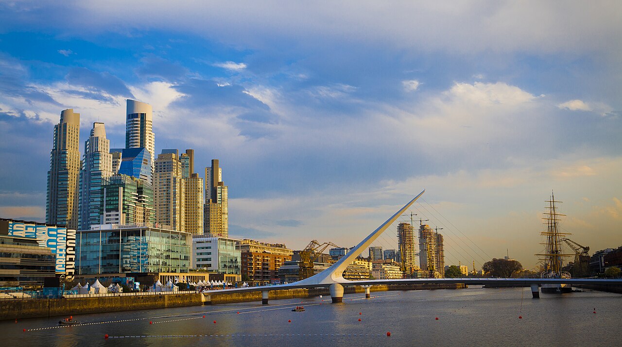 Puente de la Mujer in Puerto Madero, Buenos Aires