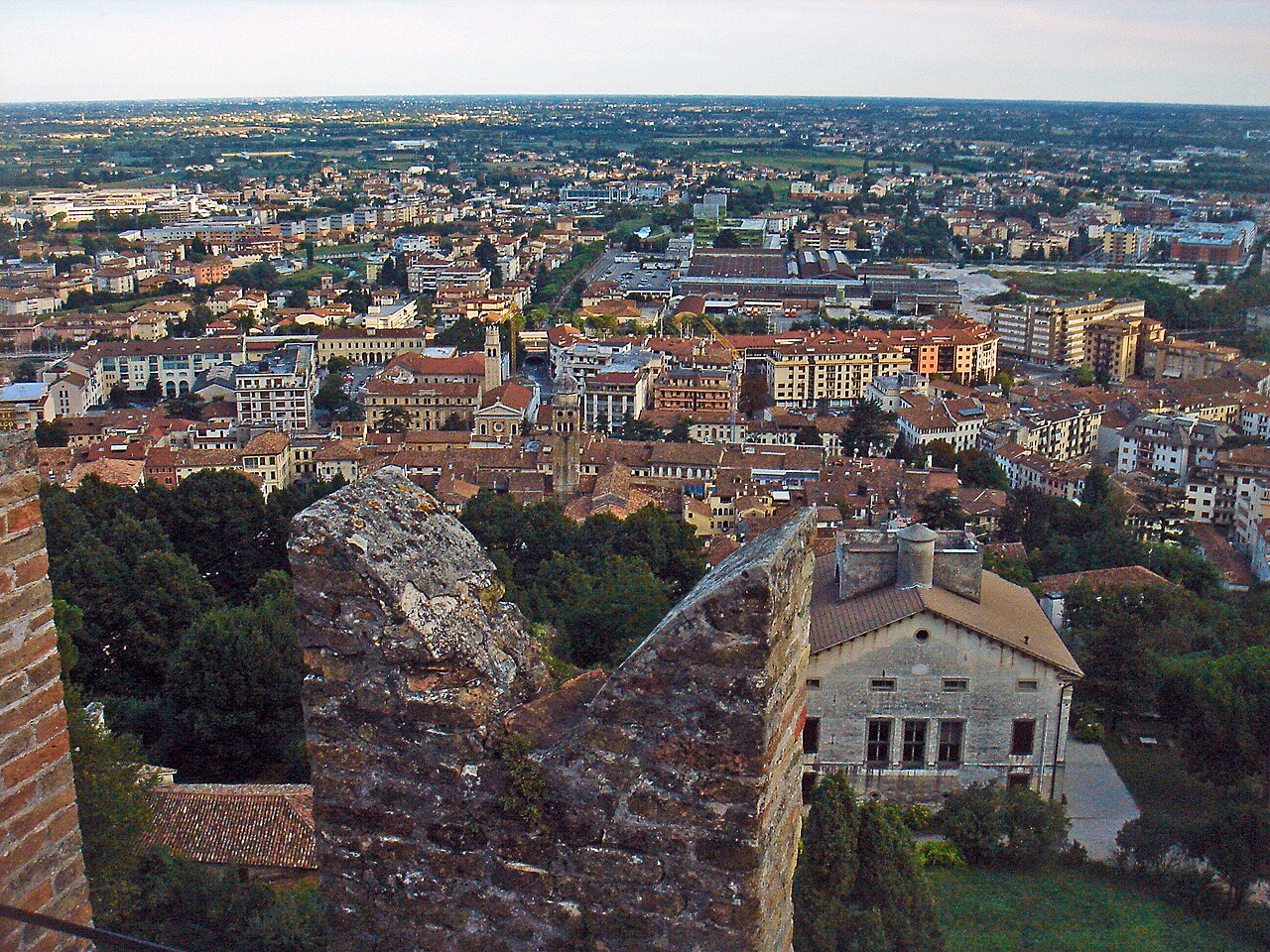 View over Conegliano, at the eastern end of the Prosecco Road